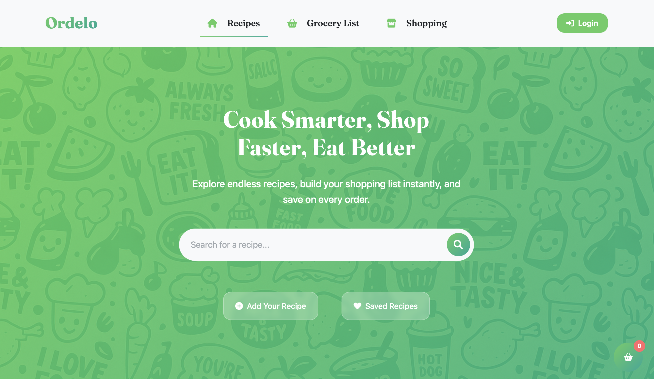 Ordelo - Application Interface
